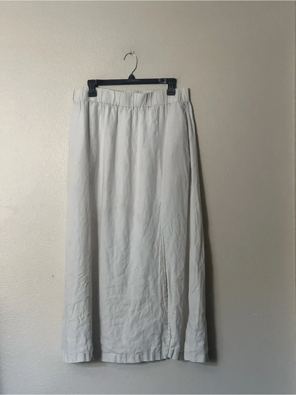Sold sold sold Quince Sand European Linen Side Slit Maxi Skirt sand large